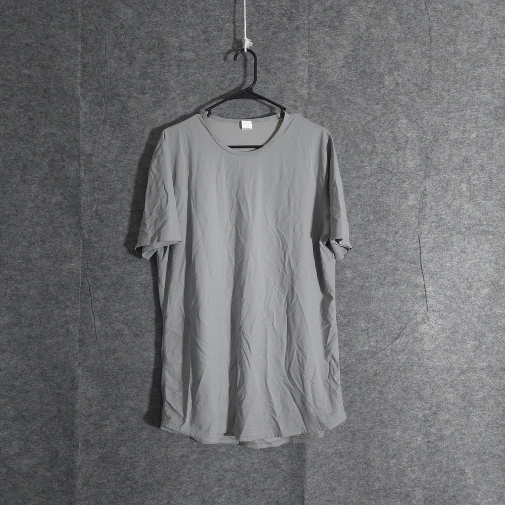 BYLT Premium Basics Shirt Mens Large Gray Tencel Menswear Performances Sports